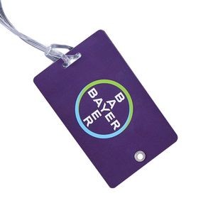 PVC hard plastic Luggage Tag with Clear String