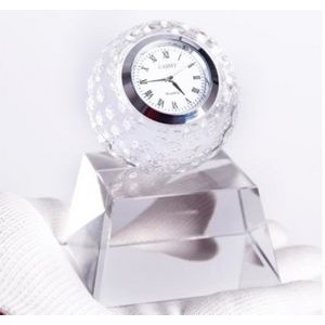 Personalized Crystal Golf Ball Clock