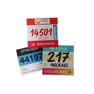 Adhesive Marathons Tyvek Race Bib Sticker