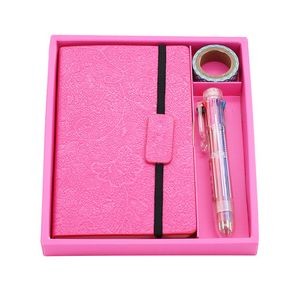 Elastic Band Sticky Notes Notebook With Pen