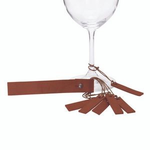 Various Leather Wine Glass Charms