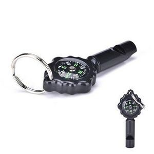 Whistle Compass w/Keychain