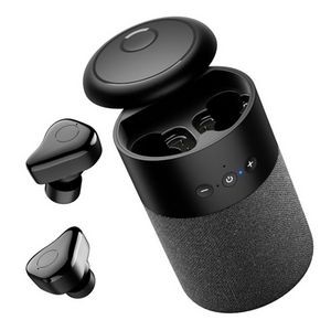 2-in-1 Wireless Speaker and Bluetooth TWS Earphones