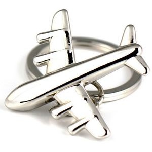Metal Airplane Shape Keychain