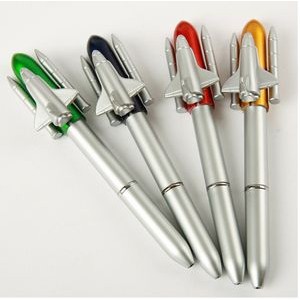 Aircraft Rocket Shape Plastic Ballpoint Pen