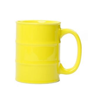 Ceramic Oil Drum Mug with C-Handle