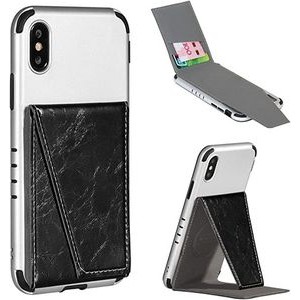 Cell Phone Leather Card Holder With Stand