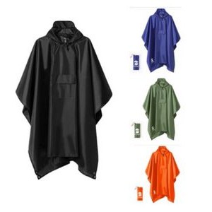 Waterproof Rain Poncho Hooded Coat Jacket