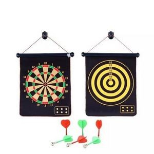 Reversible Double Sided Magnetic Safety Dart Board With Dart