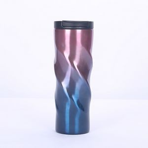 Spiral Thermal Insulated Stainless Steel Water Bottle