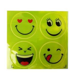 Reflective Smiley Face Stickers