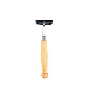 Long Handle Wooden Safety Shaver