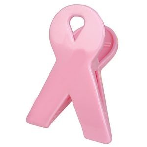 Breast Cancer Awareness Ribbon Magnetic Bag Clip