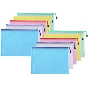 A4 Multi-Color Mesh Files Zip Lock Bags