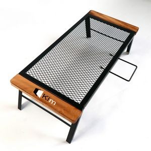 Collapsible Barbecue Iron Table With Handle