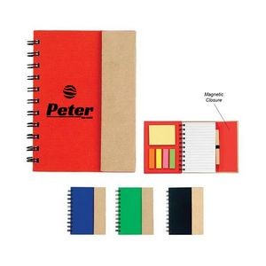 Notepad With Pen In Holder And Sticky Notes