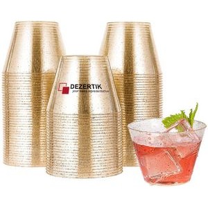 9Oz Disposable Glitter Plastic Cups