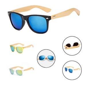 Polarized Wood Glasses Men Wooden Bamboo Sunglasses
