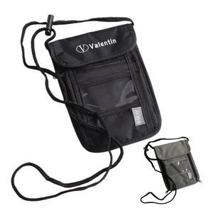 Travel Neck Pouch with RFID Blocker