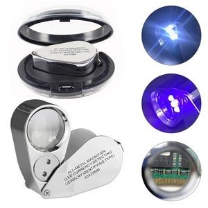 Jewelry Loupe 40X Magnifier with LED Light