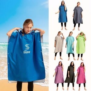 Surfing Beach Poncho Changing Robe with Hood