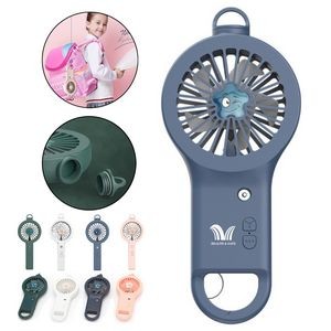 Handheld Misting Fan With Carabiner Keychain