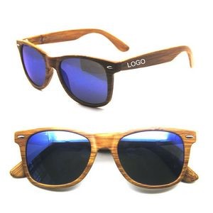 Wood Grains Plastic Sunglasses.