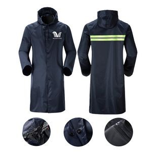 Long Sleeve Hooded Raincoat Waterproof Poncho Jacket