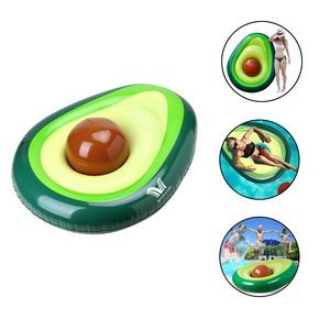 Inflatable Avocado Pool Float Floatie With Ball