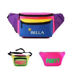 Neon Waist Fanny Pack For 80S Costumes