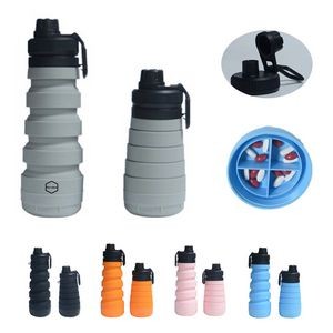 25oz Foldable Silicone Water Bottle