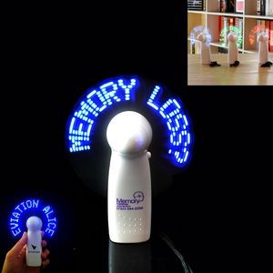 Handheld Fan With LED Custom Message