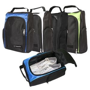 Zippered Golf Shoe Bag with Outside Pockets