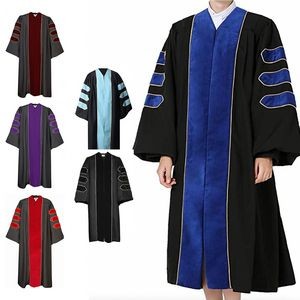 Unisex Doctoral Graduation Gown