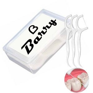 50 Pcs/Box Dental Floss Sticks