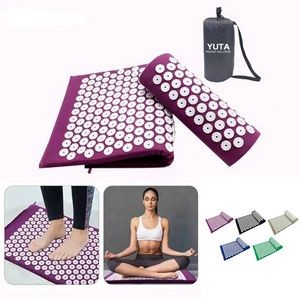 Acupressure Mat And Pillow Set For Lower Back Pain Relief