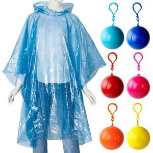 Portable Raincoat w/Disposable Poncho Balls