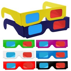 Red/Cyan 3D Paper Eyeglass
