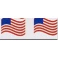 Wavy American Flag Tyvek Wristband (Pre-Printed)