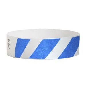 Blue Stripes Tyvek Wristband (Pre-Printed)