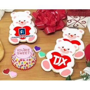 Valentine Bear Logo Sugar Cookie