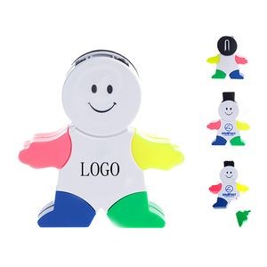 Colorful Highlighter with Human Shape