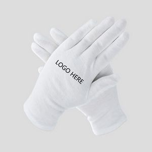 White Soft Cotton Work Gloves