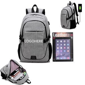 School Computer Bookbag packbag with USB Chargering Port