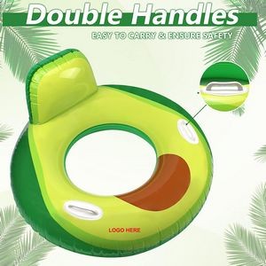 Summer Inflatable Avocado Swimming Ring Toys