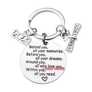 Seniors Students Keychain Graduation from College Medical High School