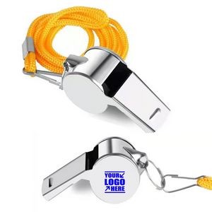 Hipat Whistle Stainless Steel Sports Whistles with Lanyard