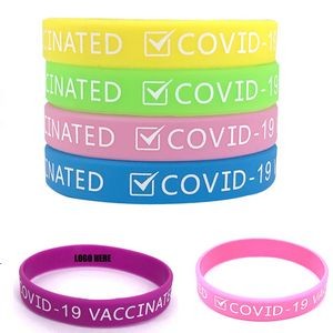 Vaccinated Silicone Wristbands