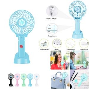 Portable Handheld Fan with Stand Base