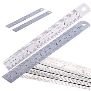 Flexible Metal Ruler with inches and metric Measuring Tool